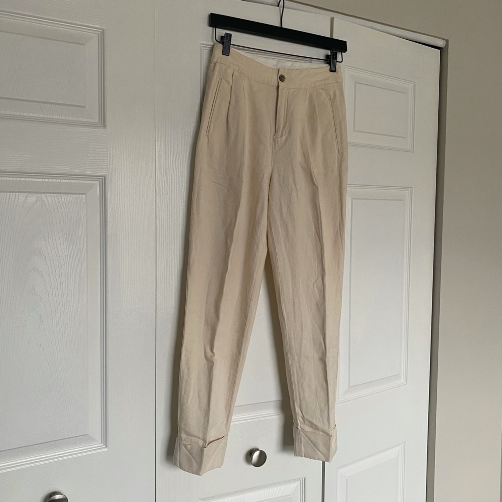 ATM Cotton Linen Pleated Trousers